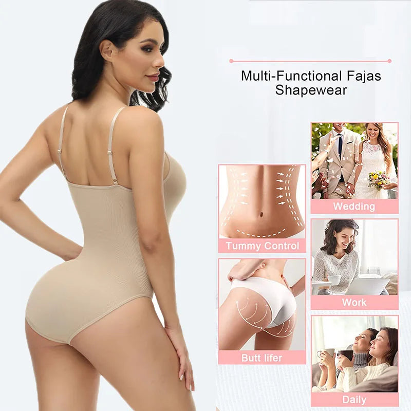 V Neck Spaghetti Strap/ Compression Body Suits