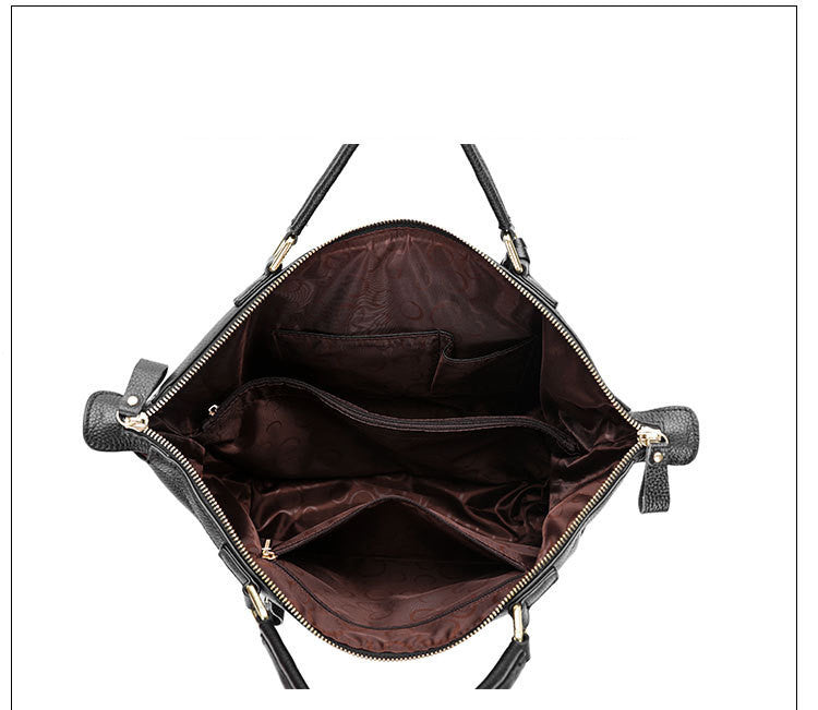 Large Cowhide Casual Ladies Messenger Bag