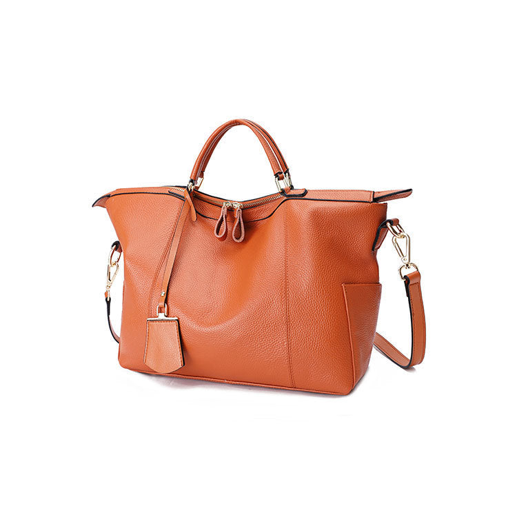 Large Cowhide Casual Ladies Messenger Bag