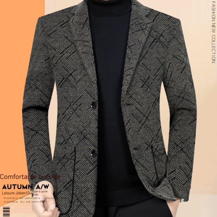 Men's Business Casual Slim-fitting Suit Jacket
