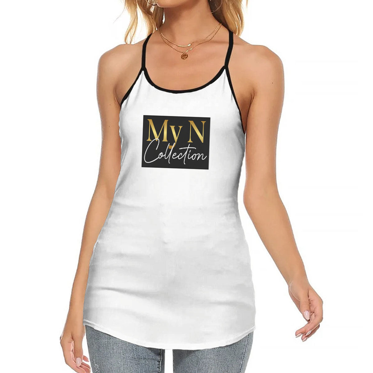 My N Collection Criss Cross Tank Top
