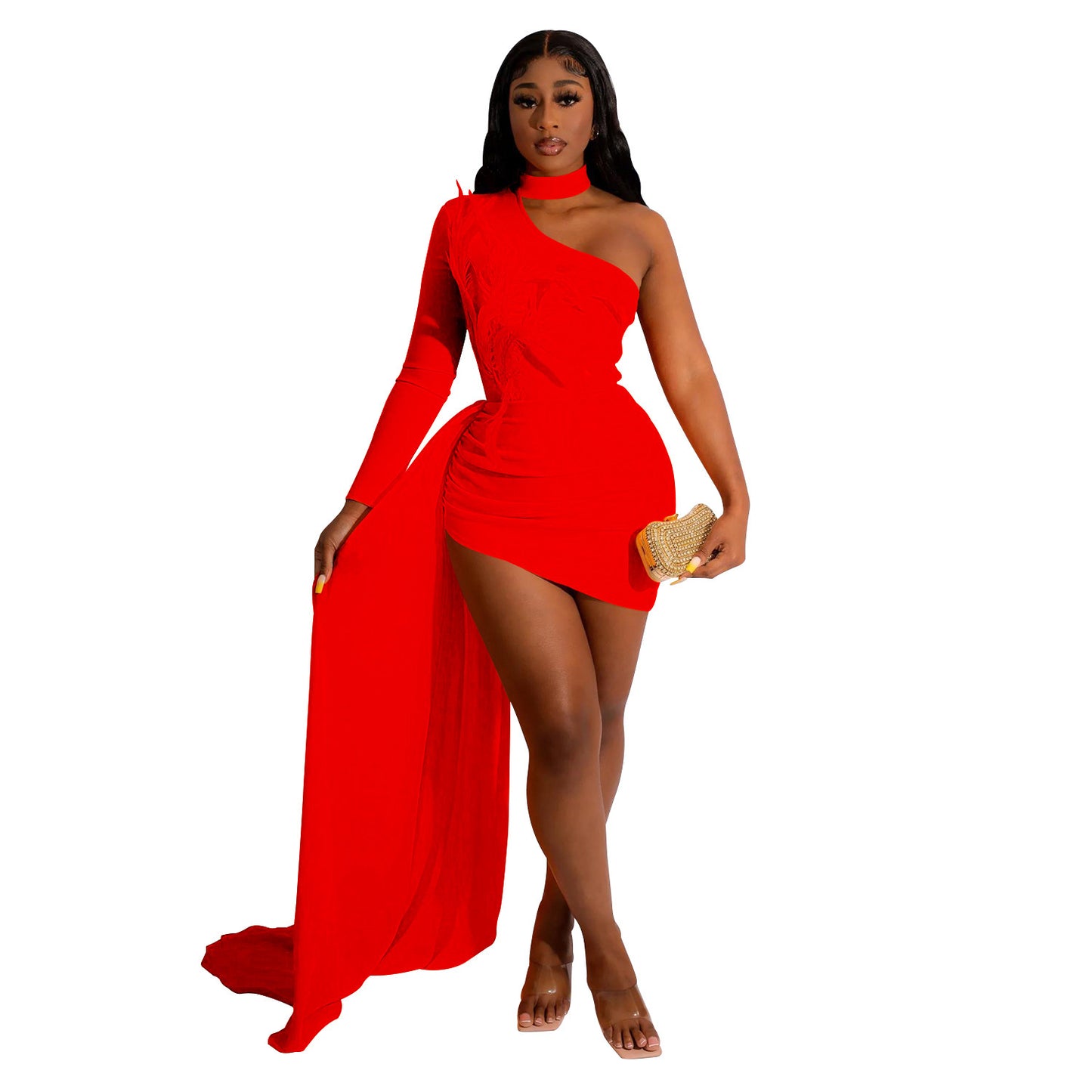 Women's Long Sleeve Off Shoulder Dress