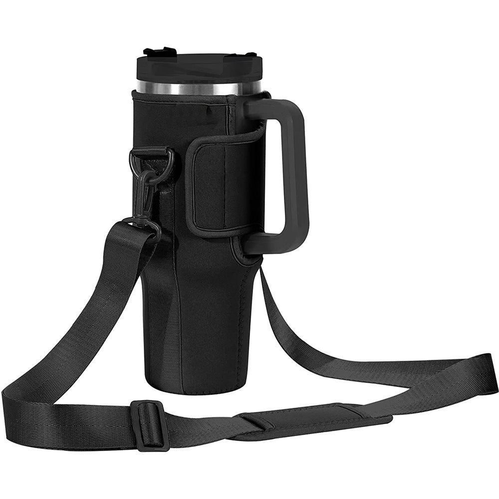 Water Bottle Carrier Bag with out pocket, Compatible With 40oz Tumbler With Handle