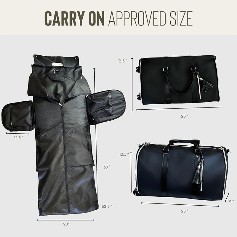 Unisex 2n1 Multi-functional Travel Bag with Wheels
